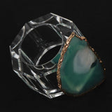 Maxbell Crystal Napkin Serviette Ring Holders Table Adornment Party Decor  Green