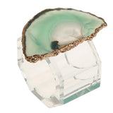 Maxbell Crystal Napkin Serviette Ring Holders Table Adornment Party Decor  Green