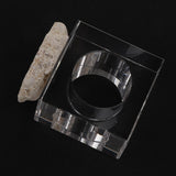 Maxbell Crystal Napkin Serviette Ring Holders Table Adornment Party Decor White