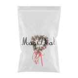 Maxbell Heart Shape Artificial Silk Rose Flower Wreath Home Wedding Decor Wine Red