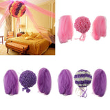 Max Wedding Flowers Balls with Tulle Wedding Venue Hanging Decor Purple