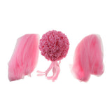 Max Wedding Flowers Balls with Tulle Wedding Venue Hanging Decor Pink