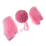 Max Wedding Flowers Balls with Tulle Wedding Venue Hanging Decor Pink