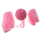 Max Wedding Flowers Balls with Tulle Wedding Venue Hanging Decor Pink