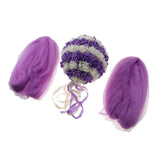 Max Wedding Flowers Balls with Tulle Wedding Venue Hanging Decor Purple White
