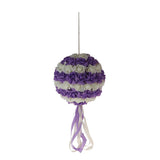 Max Wedding Flowers Balls with Tulle Wedding Venue Hanging Decor Purple White