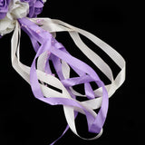 Max Wedding Flowers Balls with Tulle Wedding Venue Hanging Decor Purple White