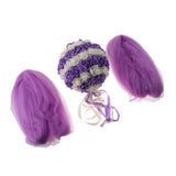 Max Wedding Flowers Balls with Tulle Wedding Venue Hanging Decor Purple White
