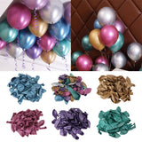 Max 50pcs Metallic Balloons Latex Balloons Wedding Party Supplies 12 inch Gold