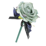 Max Artificial Rose Flower Guest Book Signing Pen Wedding Party Supplies Blue