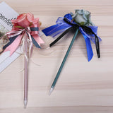 Max Artificial Rose Flower Guest Book Signing Pen Wedding Party Supplies Blue