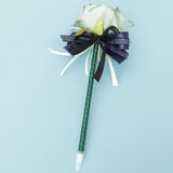 Max Artificial Rose Flower Guest Book Signing Pen Wedding Party Supplies Blue