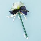 Max Artificial Rose Flower Guest Book Signing Pen Wedding Party Supplies Blue