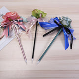 Max Artificial Rose Flower Guest Book Signing Pen Wedding Party Supplies Blue