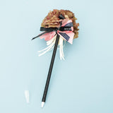 Max Artificial Flower Guest Book Signing Pen Wedding Party Supplies Brown