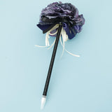 Max Artificial Flower Guest Book Signing Pen Wedding Party Supplies Deep Blue