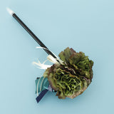 Max Artificial Flower Guest Book Signing Pen Wedding Party Supplies Deep Green