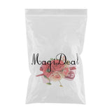 Max Artificial Bride Groom Silk Wrist Corsage Wedding Hand Flowers Red