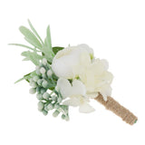 Maxbell Wedding Artificial Corsage Bridal Groom Wedding Party Supplies C