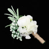 Maxbell Wedding Artificial Corsage Bridal Groom Wedding Party Supplies C