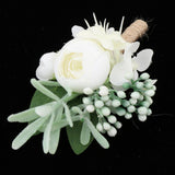 Maxbell Wedding Artificial Corsage Bridal Groom Wedding Party Supplies C