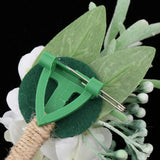 Maxbell Wedding Artificial Corsage Bridal Groom Wedding Party Supplies C
