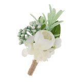 Maxbell Wedding Artificial Corsage Bridal Groom Wedding Party Supplies C