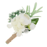 Maxbell Wedding Artificial Corsage Bridal Groom Wedding Party Supplies C