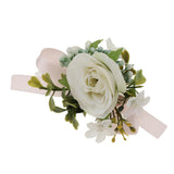 Maxbell Bridesmaid Sisters Corsage Bracelet Hand Flowers Wedding Supply F
