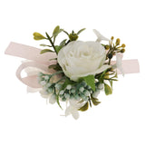 Maxbell Bridesmaid Sisters Corsage Bracelet Hand Flowers Wedding Supply F
