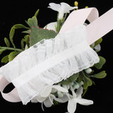 Maxbell Bridesmaid Sisters Corsage Bracelet Hand Flowers Wedding Supply F