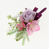 Maxbell Wedding Ceremony Silk Camellia Rose Flower Corsage Boutonniere Brooch Pin B
