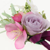Maxbell Wedding Ceremony Silk Camellia Rose Flower Corsage Boutonniere Brooch Pin B