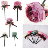 Max Silk Flower Guest Book Signing Pen Wedding Banquet Party Supplies Green
