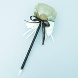 Max Silk Flower Guest Book Signing Pen Wedding Banquet Party Supplies Green
