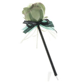 Max Silk Rose Flower Sign Pen Wedding Reception Guest Signature Pen Green