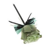 Max Silk Rose Flower Sign Pen Wedding Reception Guest Signature Pen Green
