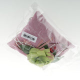 Max Square Bamboo Charcoal Bags with Silk Rose Decor Home Car Ornaments Pink