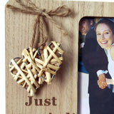 Max Wedding Countdown Picture Frame Engaged Engagement Gifts Woven Heart
