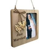 Max Wedding Countdown Picture Frame Engaged Engagement Gifts Woven Heart