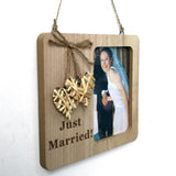 Max Wedding Countdown Picture Frame Engaged Engagement Gifts Woven Heart