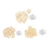 Max 50 Pieces Wooden Birthday Board Tags Circles Tree