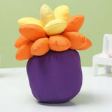 Max Artificial Succulent Plants Bamboo Charcoal Bags Car Decor Ornaments Orange