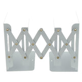 Max Delicate Deer Hollow Out Heavy Duty Metal Bookend Holder Stand Rack White