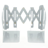 Max Delicate Deer Hollow Out Heavy Duty Metal Bookend Holder Stand Rack White