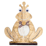 Maxbell Happy Easter Wooden Little Frogs Easter Holiday Table Decoration Natural