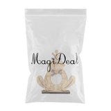 Maxbell Happy Easter Wooden Little Frogs Easter Holiday Table Decoration Natural