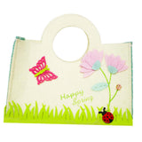 Maxbell Cute Easter Gift Bag Cartoon Felt Tote Bag Spring Easter Egg Baskets C