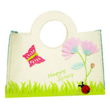 Maxbell Cute Easter Gift Bag Cartoon Felt Tote Bag Spring Easter Egg Baskets C