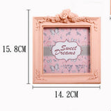 Maxbell Romantic Resin Picture Photo Frame with Stand Family Girls Photos Display L